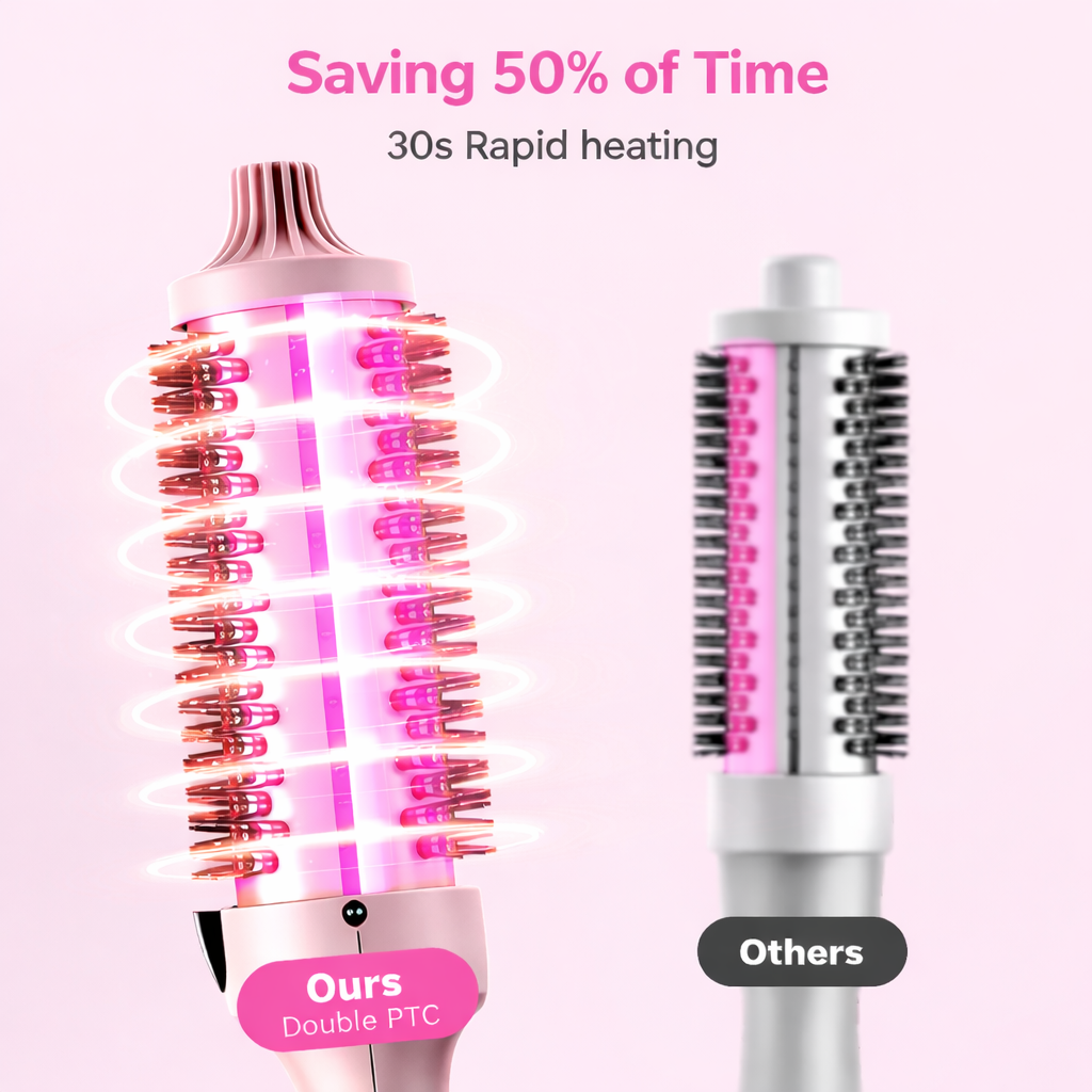Blowout Boost Ionic Thermal Brush - Lunavya